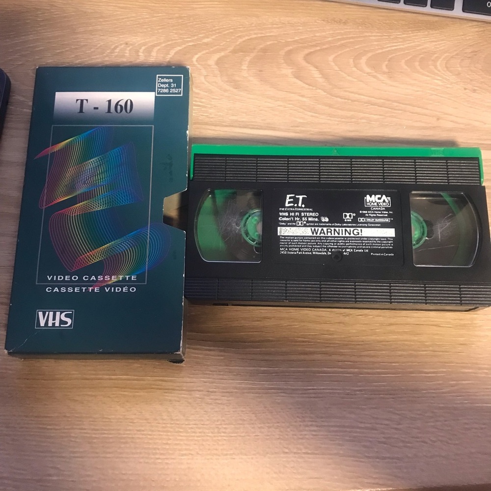 E.T. VHS Tape (Black and Green)